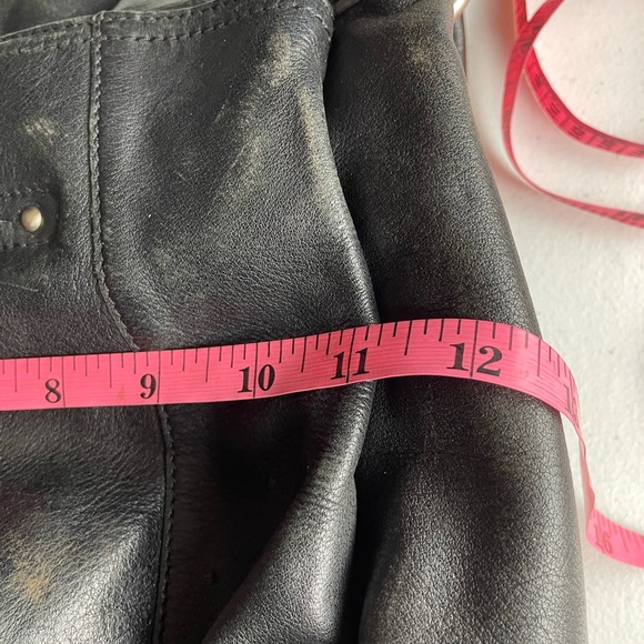 VTG B.Makowsky Black Leather Purse Handbag - Picture 8 of 12